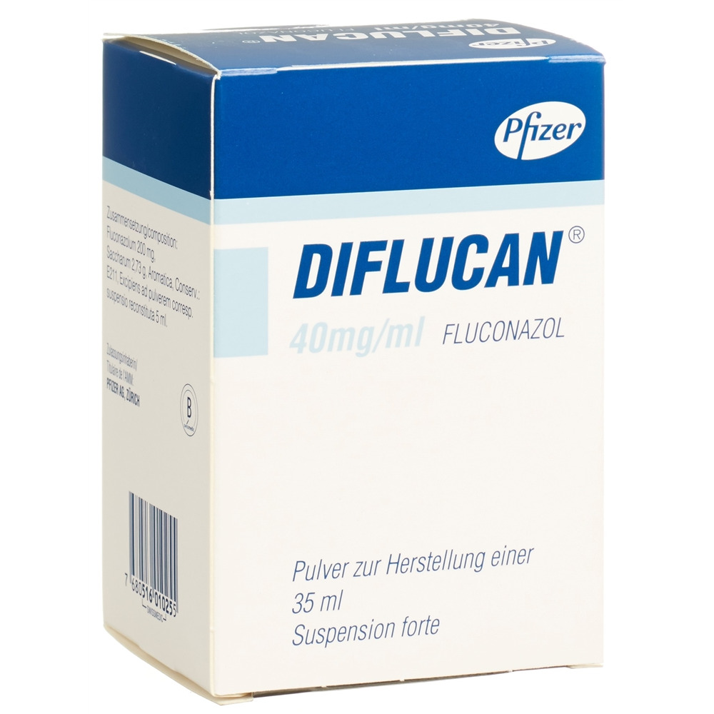 DIFLUCAN pdr 40 mg/ml p susp fl 35 ml