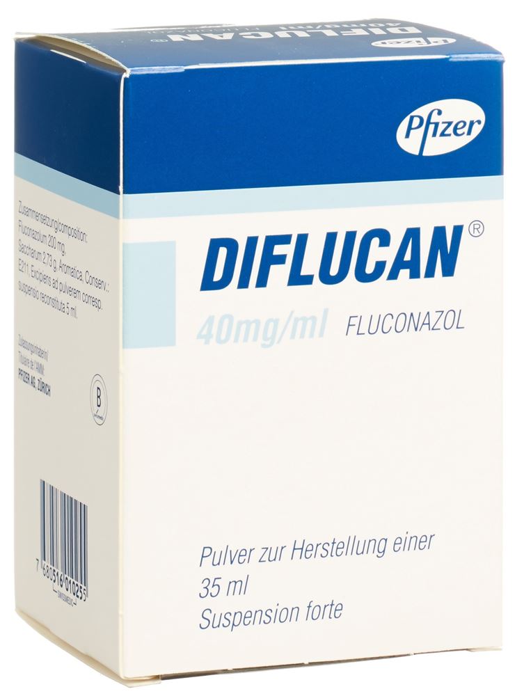 DIFLUCAN pdr 40 mg/ml p susp fl 35 ml