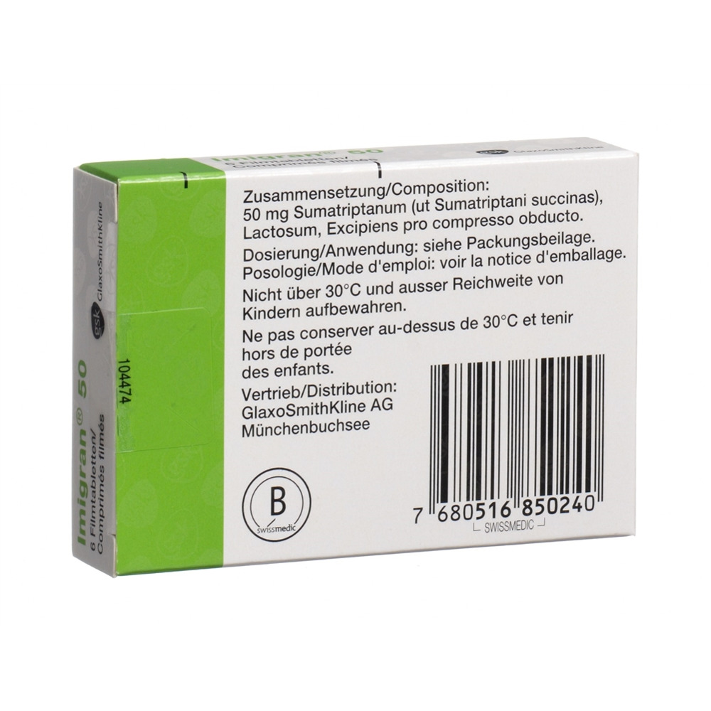Imigran 50 mg, Filmtabletten