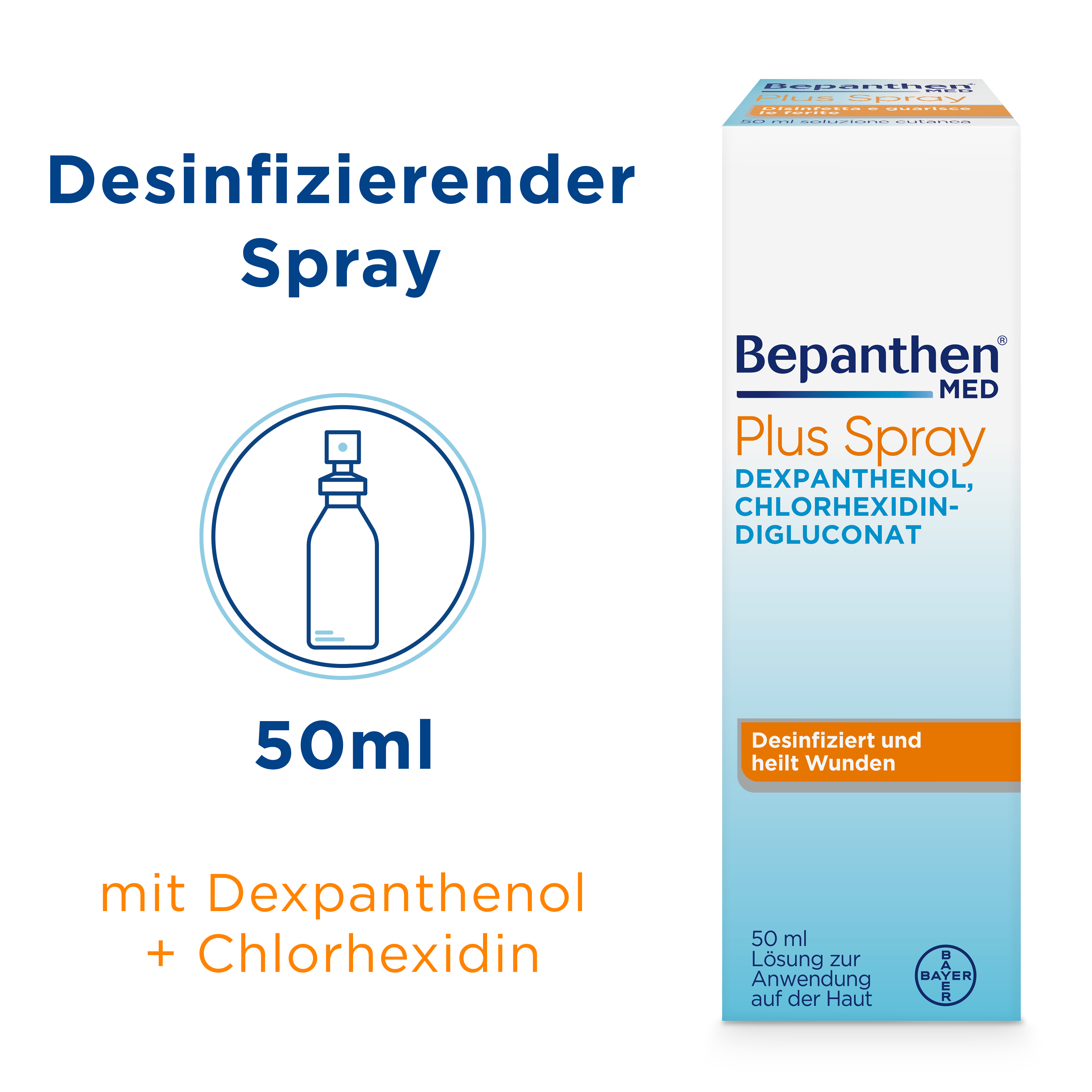 BEPANTHEN MED Plus spray fl 50 ml
