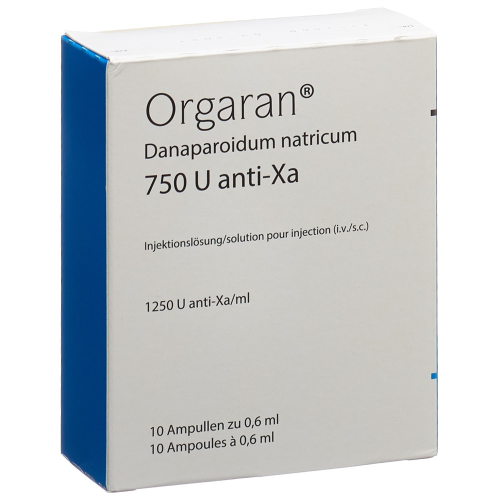 ORGARAN sol inj 750 U/0.6ml 10 amp 0.6 ml