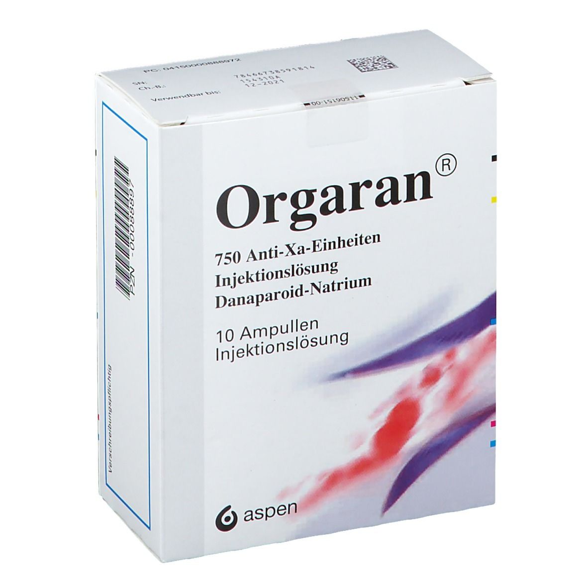 ORGARAN sol inj 750 U/0.6ml 10 amp 0.6 ml