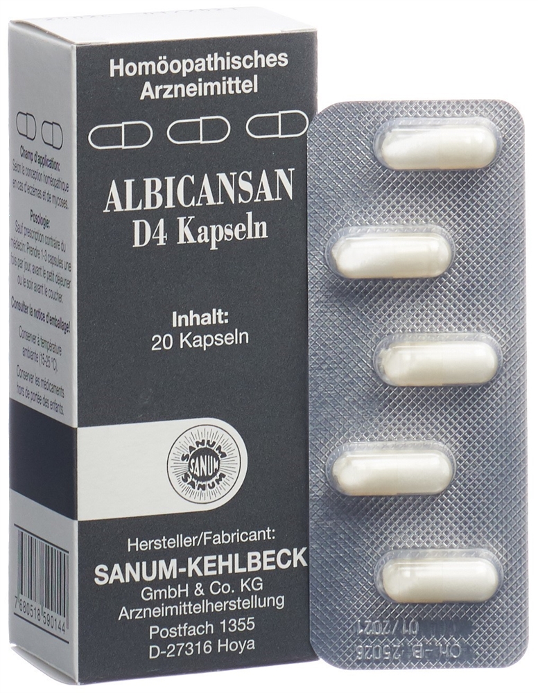 Albicansan D4, Kapseln