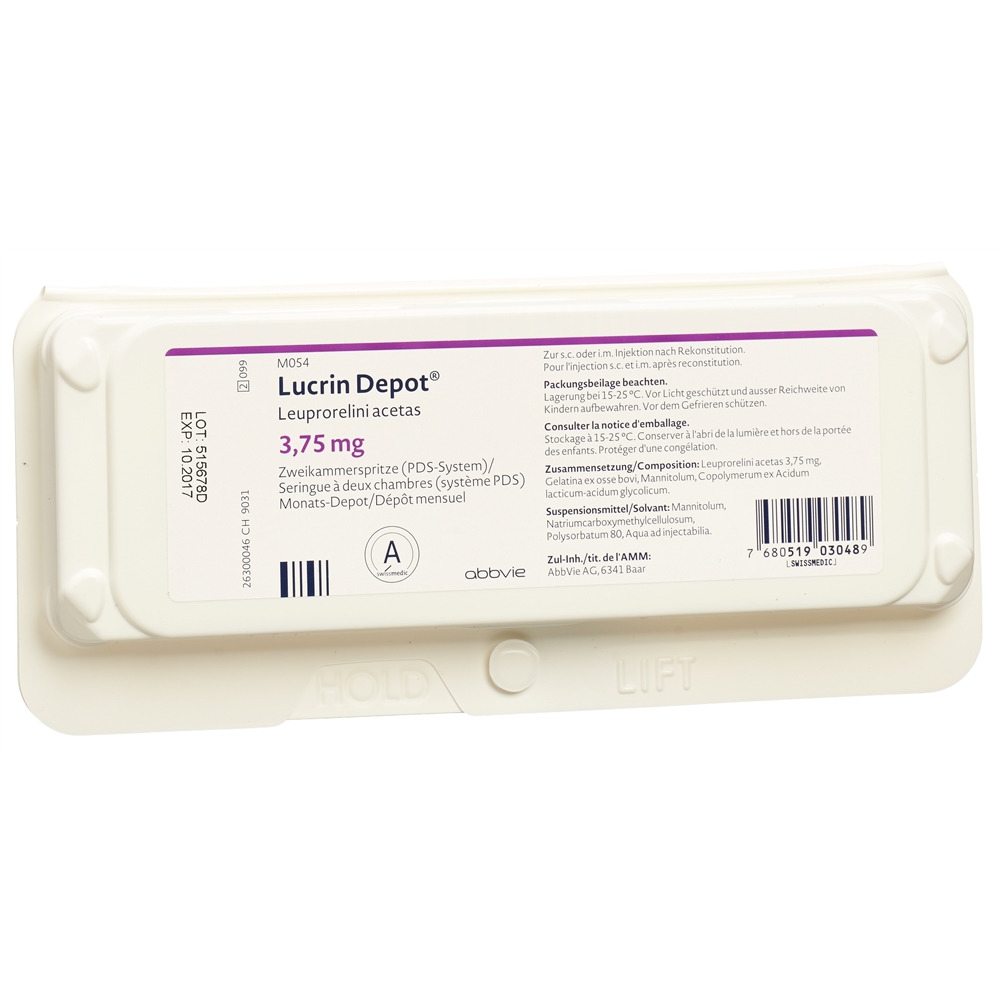 LUCRIN DEPOT PDS subst sèche 3.75 mg ser pré