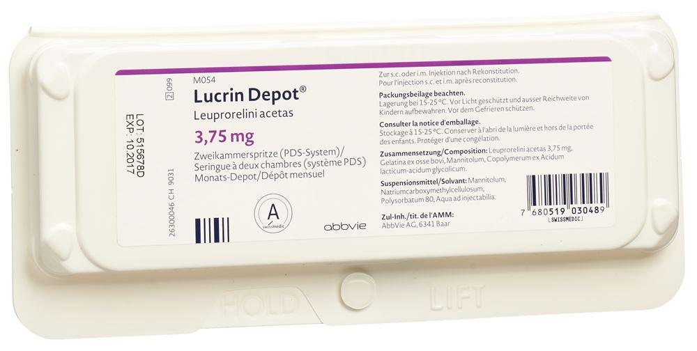 LUCRIN Depot subst seche 3.75 mg 1 ml