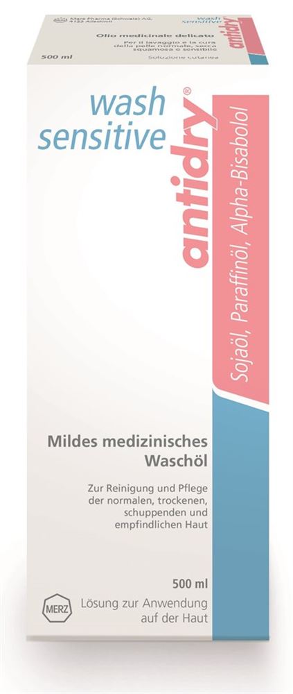 Antidry wash sensitive, Lösung zur Anwendung auf der Haut
