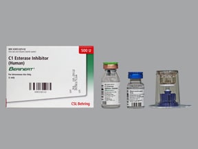 BERINERT IV subst sèche 500 UI c solv set