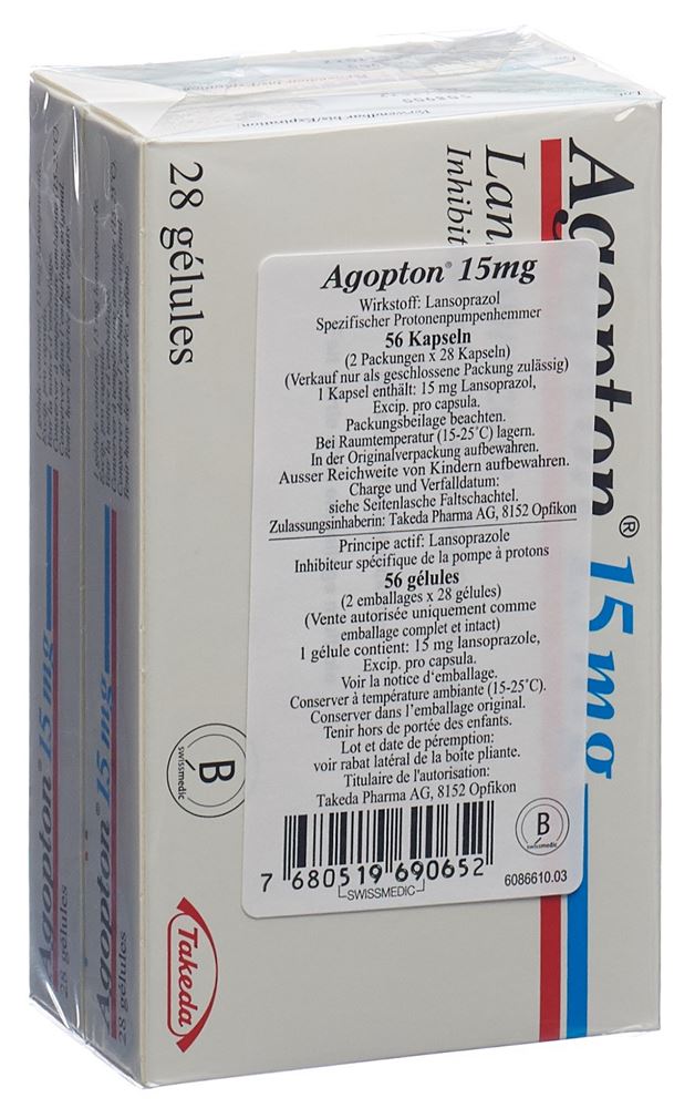 AGOPTON caps 15 mg 56 pce