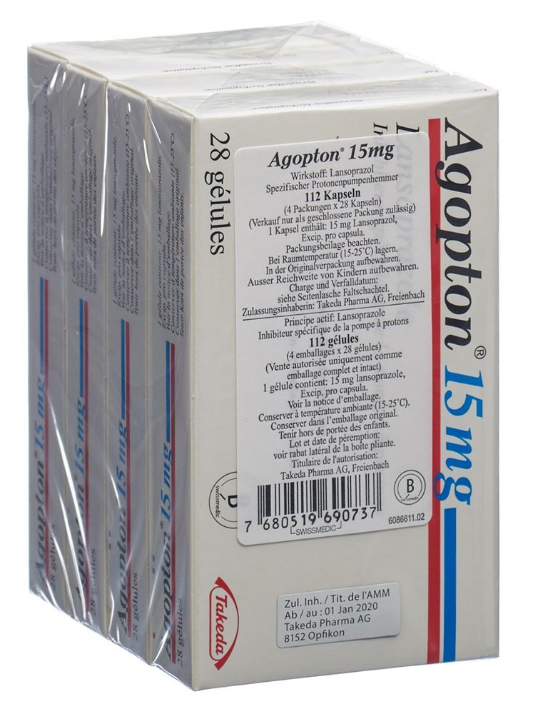 AGOPTON caps 15 mg 112 pce