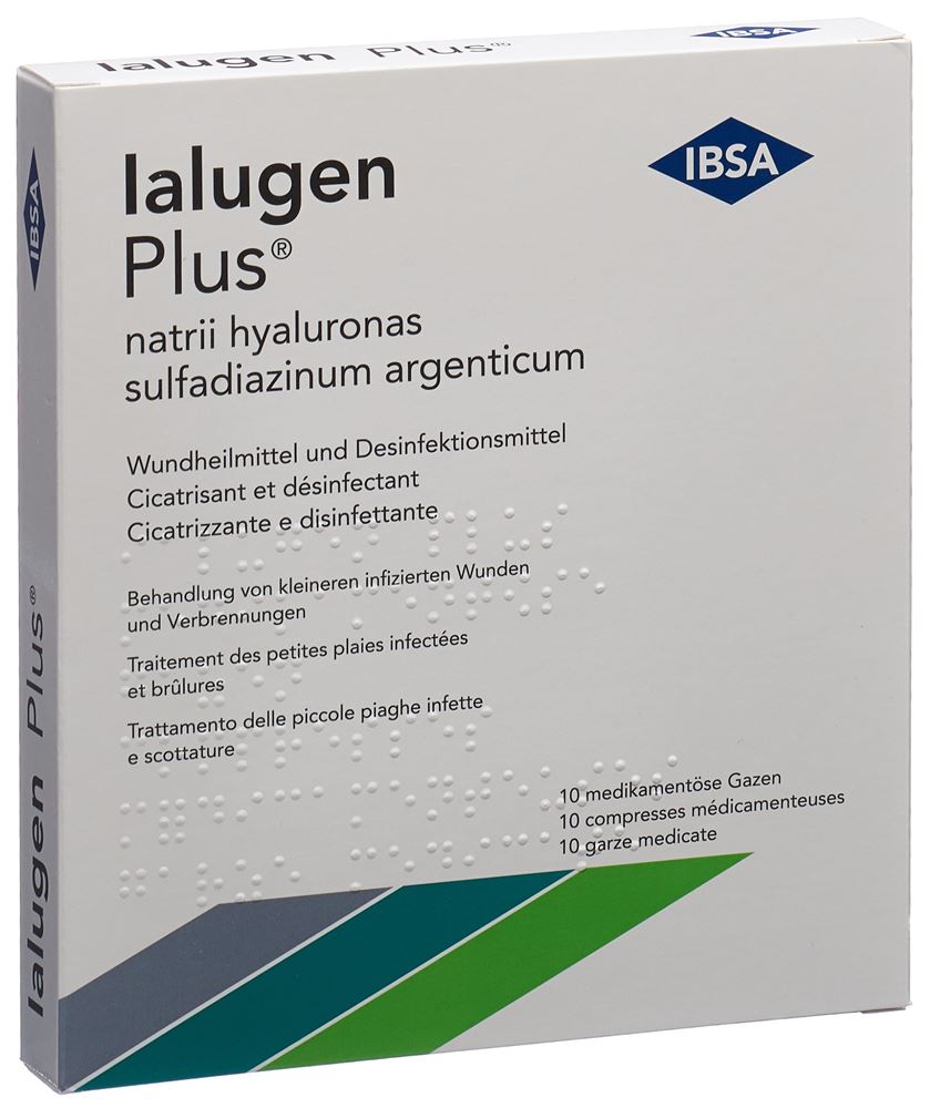 Ialugen plus, garza impregnata