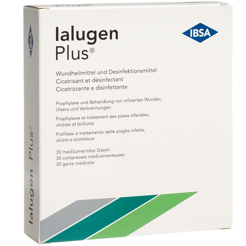 IALUGEN PLUS gazes médicales 10x10cm 30 pce