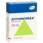 ZITHROMAX pdr 100 mg pour suspension sach 3 pce