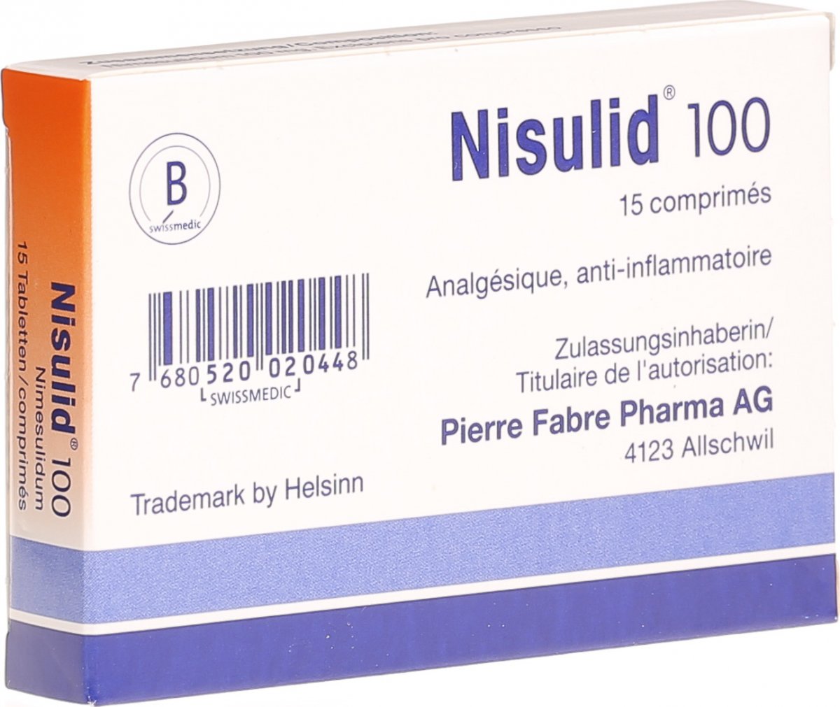 NISULID cpr 100 mg 15 pce