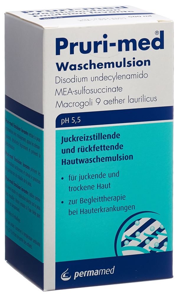 Pruri-med Hautwaschemulsion, Emulsion zur Anwendung auf der Haut