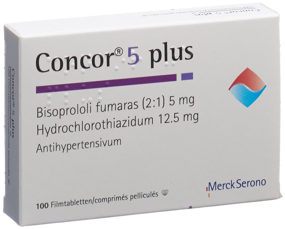 CONCOR 5 plus cpr pell 5/12.5 mg 100 pce