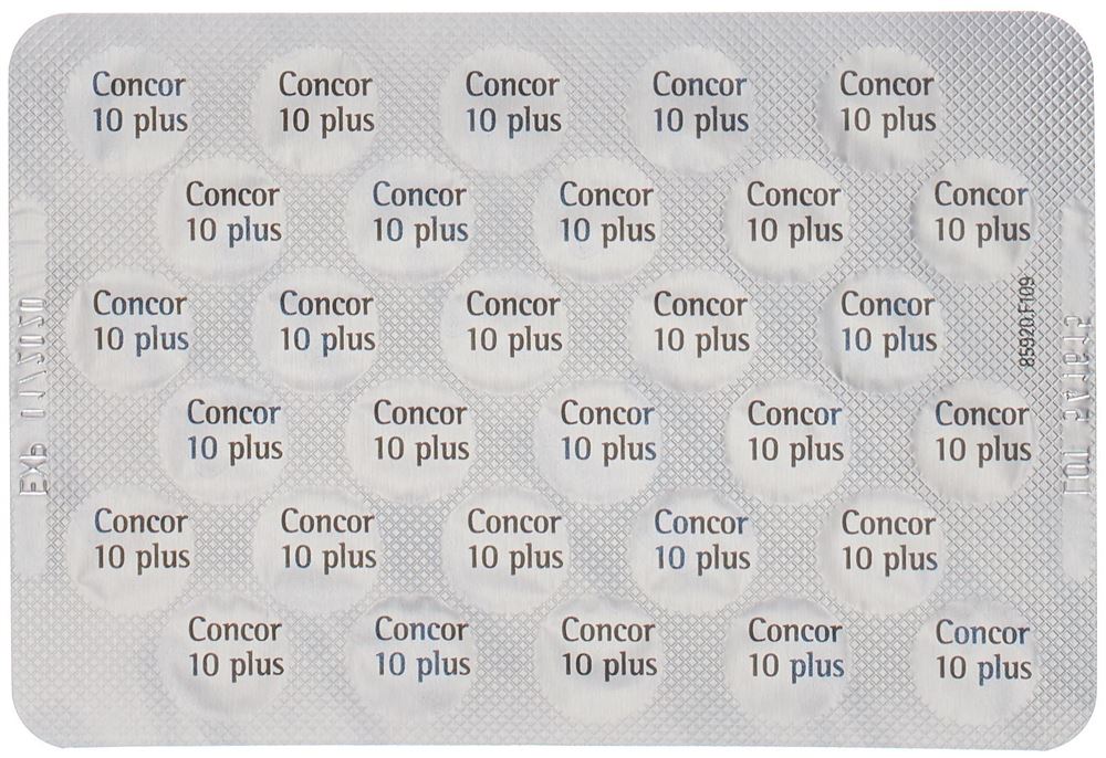 CONCOR 10 plus cpr pell 10/25 mg 30 pce