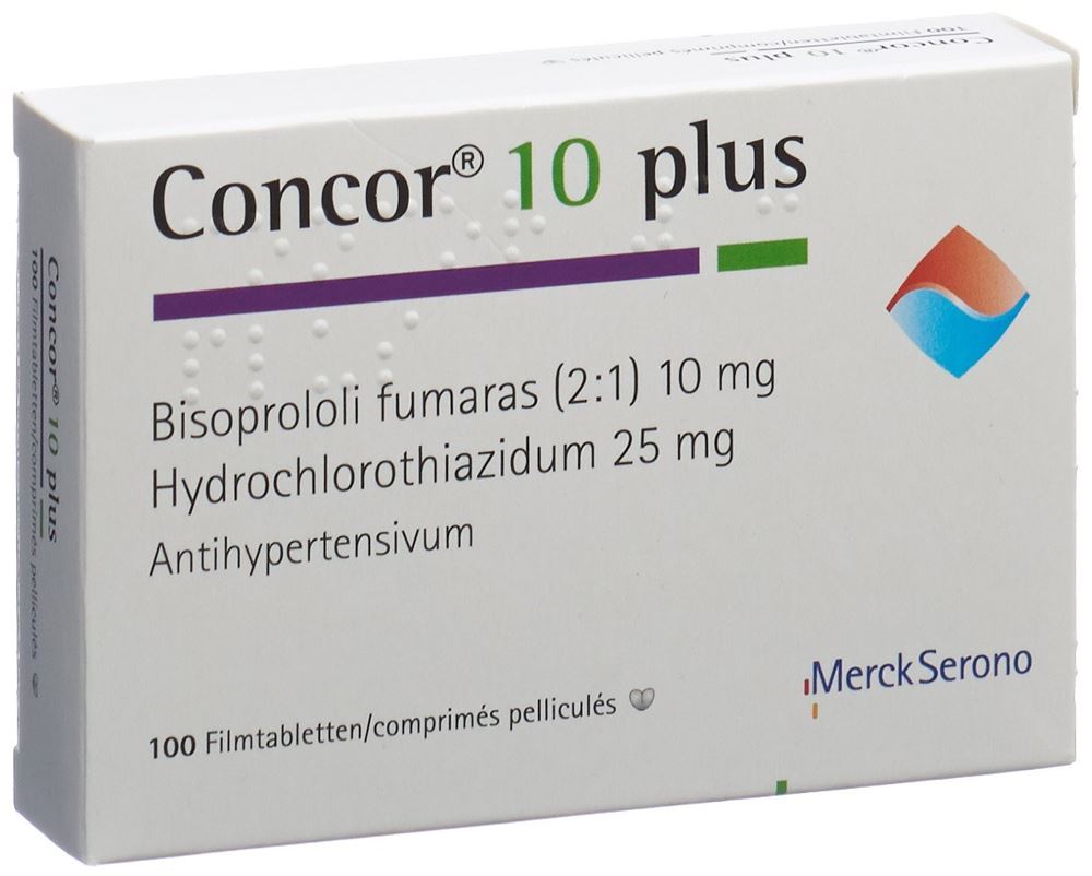 CONCOR 10 plus cpr pell 10/25 mg 100 pce