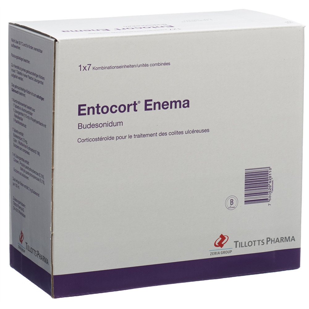 ENTOCORT Enema lavement sol + cpr 7