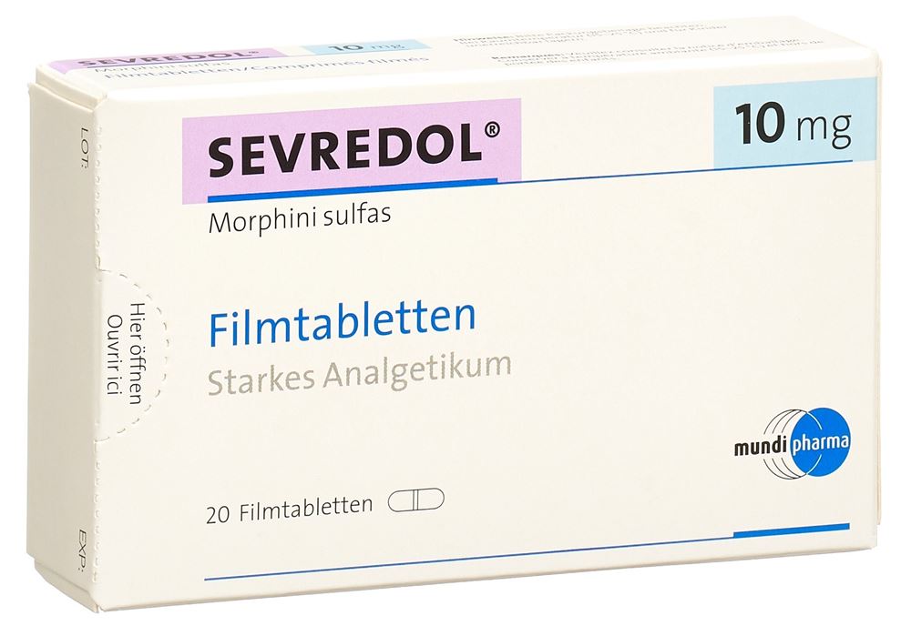 SEVREDOL cpr pell 10 mg 20 pce