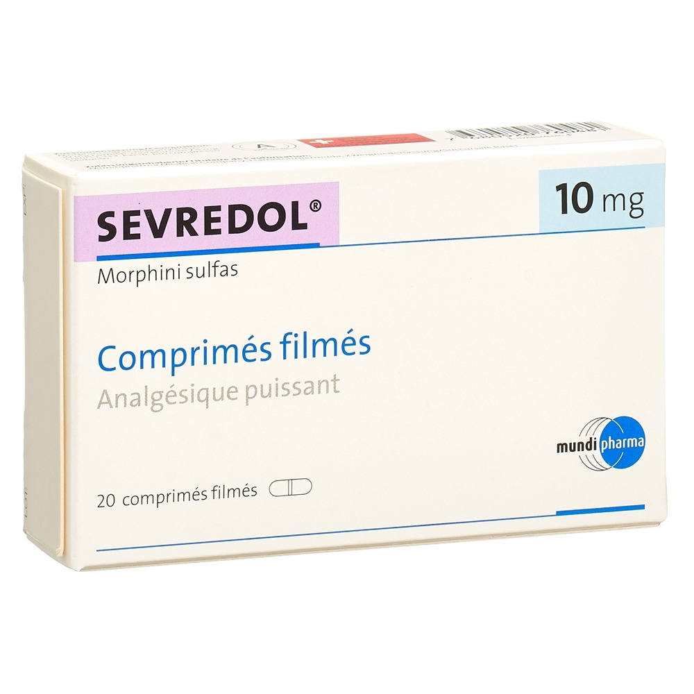 SEVREDOL cpr pell 10 mg 20 pce