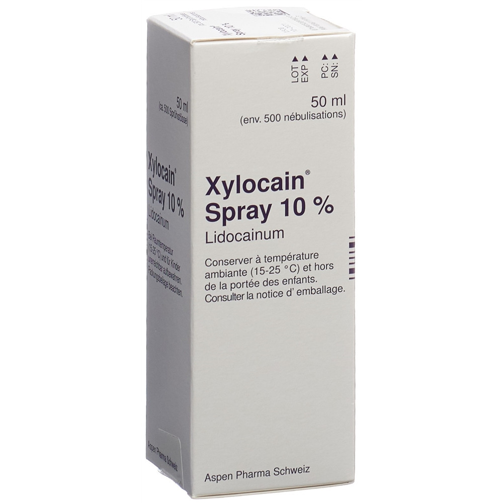 Xylocain, Spray zur Anwendung in der Mundhöhle/im Rachenraum oder am Kehlkopf, Lösung
