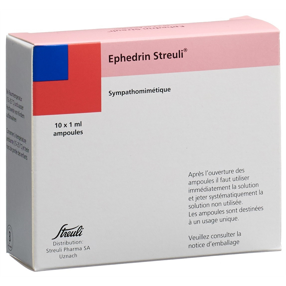 EPHEDRIN Streuli sol inj 50 mg/ml 10 amp 1 ml
