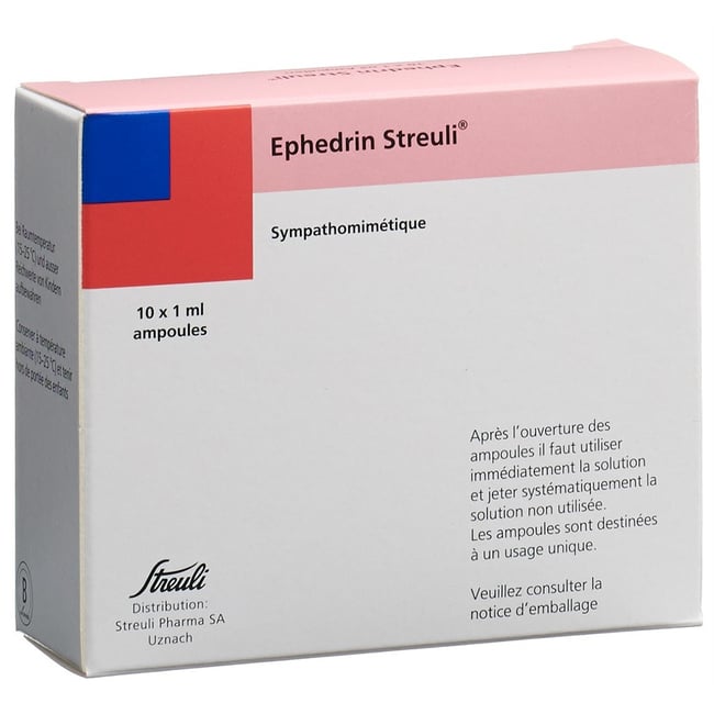 EPHEDRIN Streuli sol inj 50 mg/ml 100 amp 1 ml