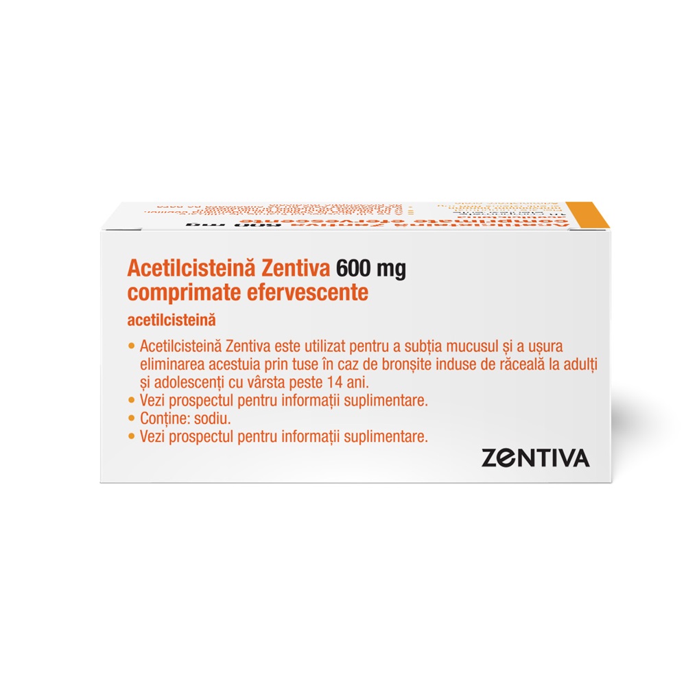 ACETYLCYSTEINE Zentiva cpr eff 600 mg 10 pce