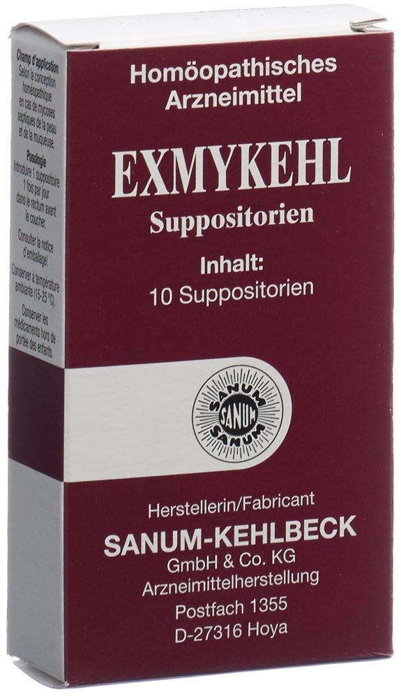 Exmykehl D3, Zäpfchen