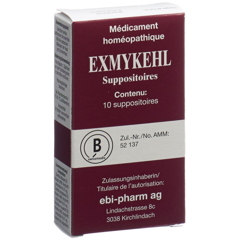 Exmykehl D3, Zäpfchen