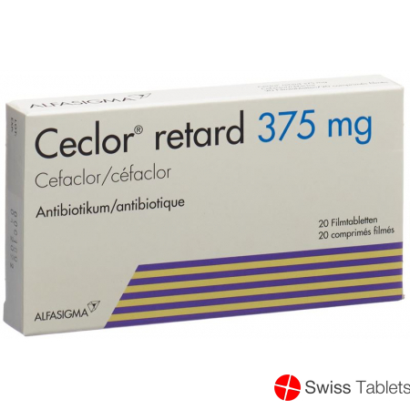 CECLOR retard cpr pell ret 375 mg 20 pce