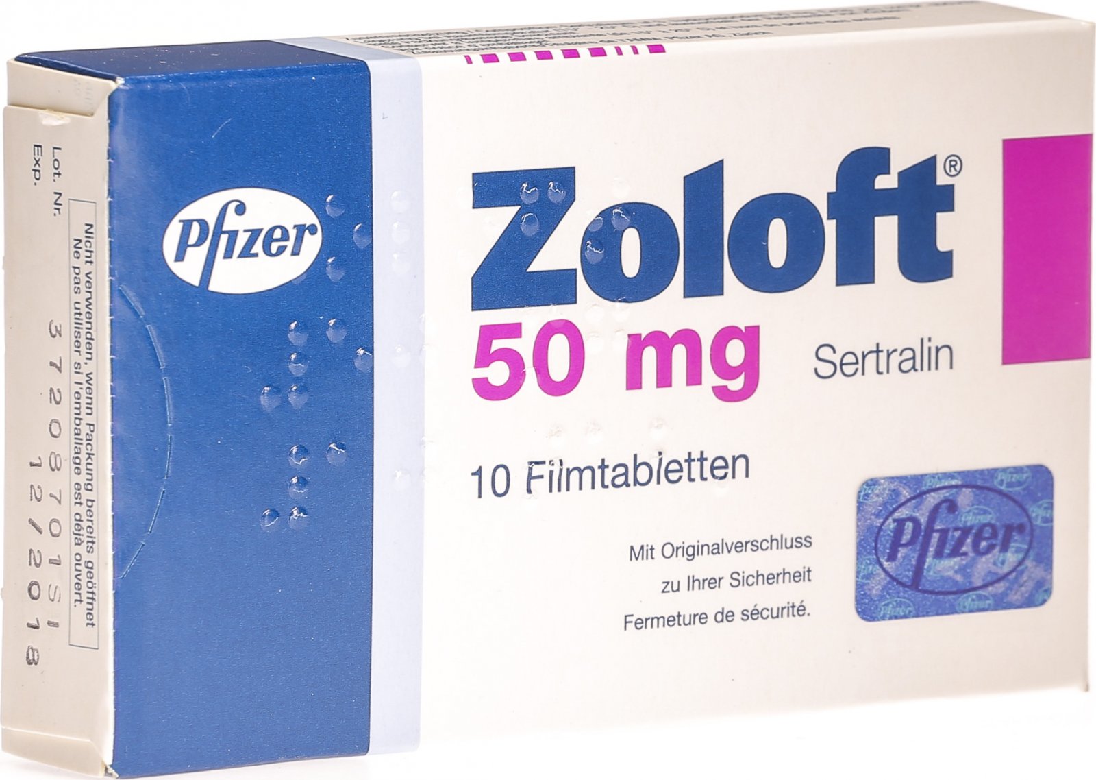 ZOLOFT cpr pell 50 mg 10 pce