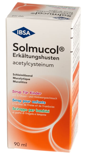 SOLMUCOL toux grasse sirop 100 mg/5ml 90 ml