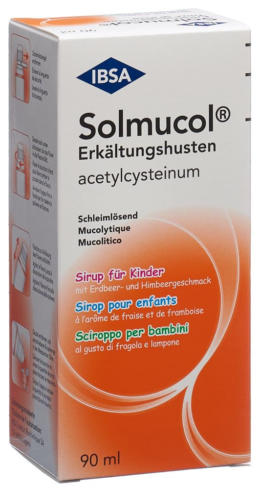 Solmucol tosse grassa 100 mg/5 ml, sciroppo per bambini