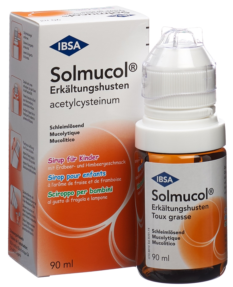 Solmucol tosse grassa 100 mg/5 ml, sciroppo per bambini