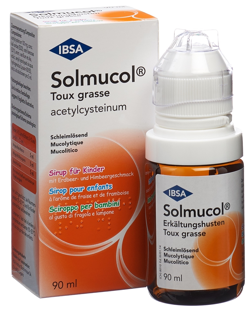 Solmucol tosse grassa 100 mg/5 ml, sciroppo per bambini