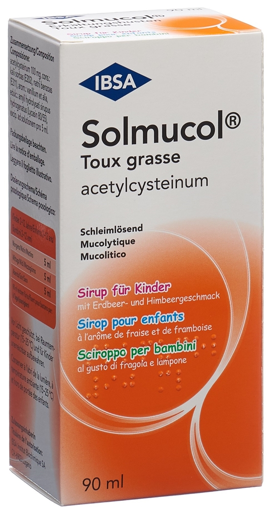Solmucol tosse grassa 100 mg/5 ml, sciroppo per bambini