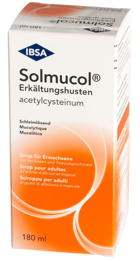 SOLMUCOL toux grasse sirop 200 mg/10ml 180 ml