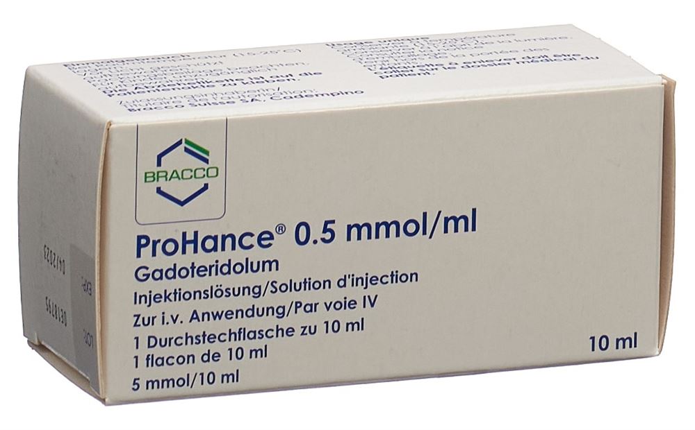 PROHANCE sol inj 5 mmol/10ml flacon