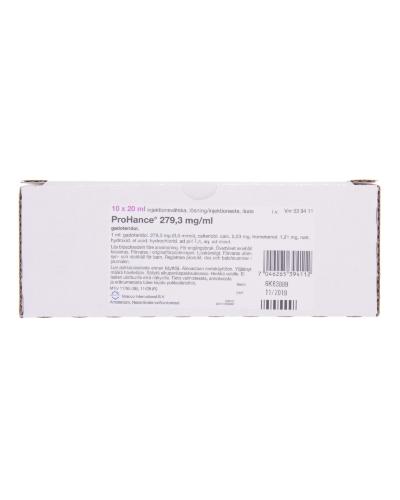 PROHANCE sol inj 10 mmol/20ml flacon