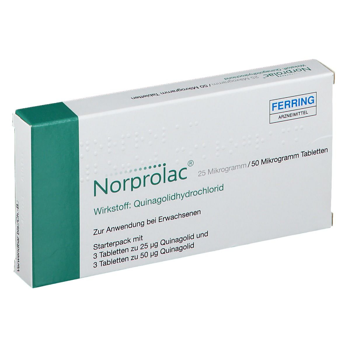 NORPROLAC emballage-départ cpr 25mcg + 50mcg 6 pce