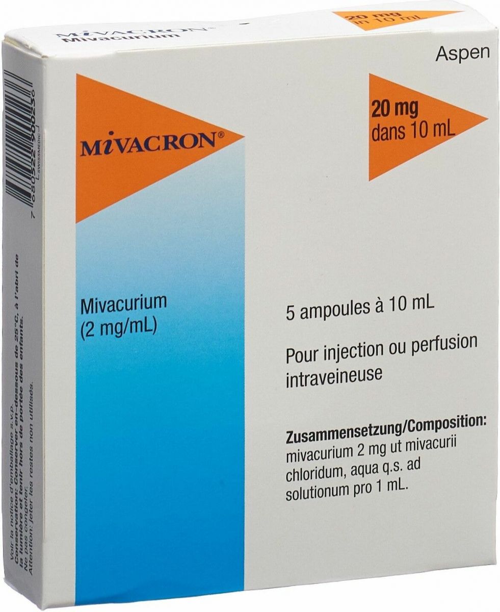 MIVACRON sol inj 20 mg/10ml 5 amp 10 ml