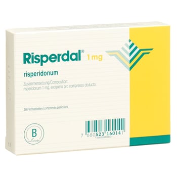 RISPERDAL cpr pell 1 mg 20 pce