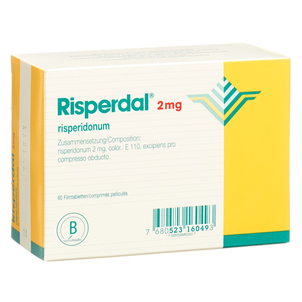 RISPERDAL cpr pell 2 mg 60 pce