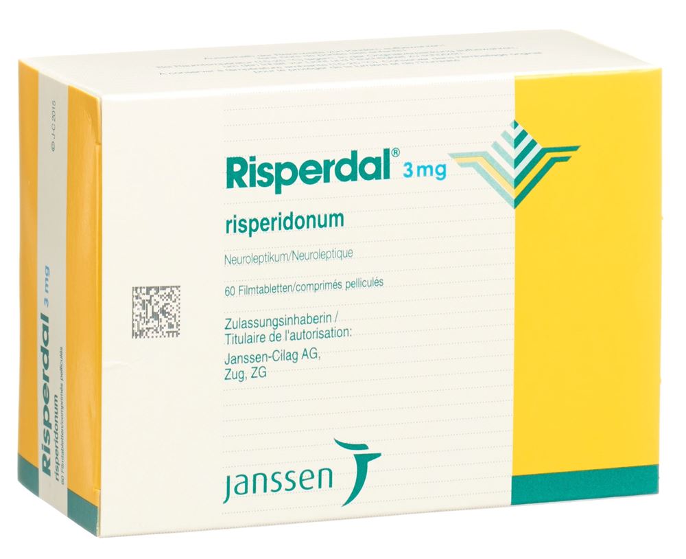RISPERDAL cpr pell 3 mg 60 pce