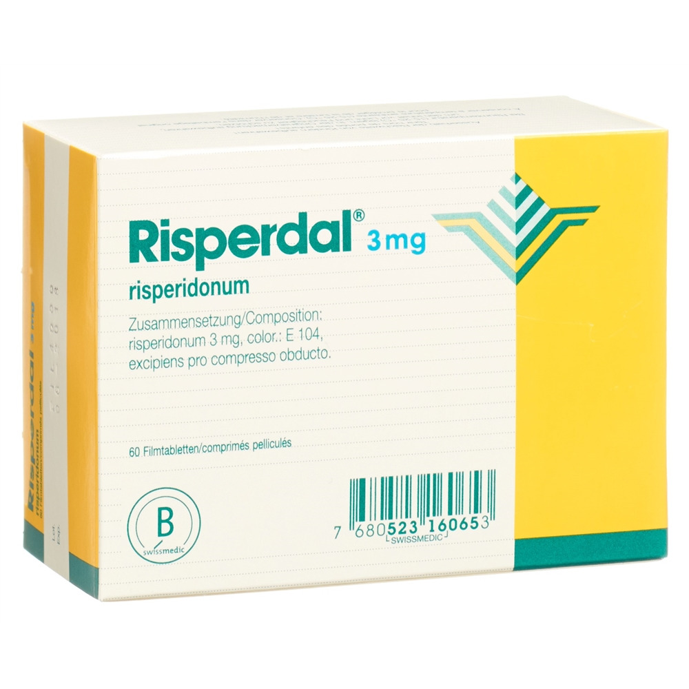 RISPERDAL cpr pell 3 mg 60 pce