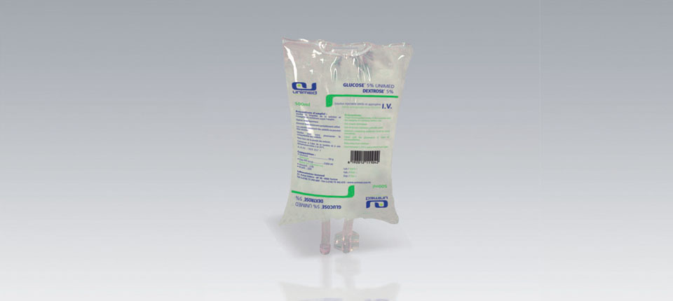 GLUC Sintetica 5 % 250ml in 500ml poche 5 pce