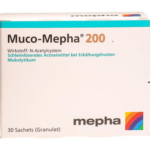 MUCO Mepha gran 200 mg sach 30 pce