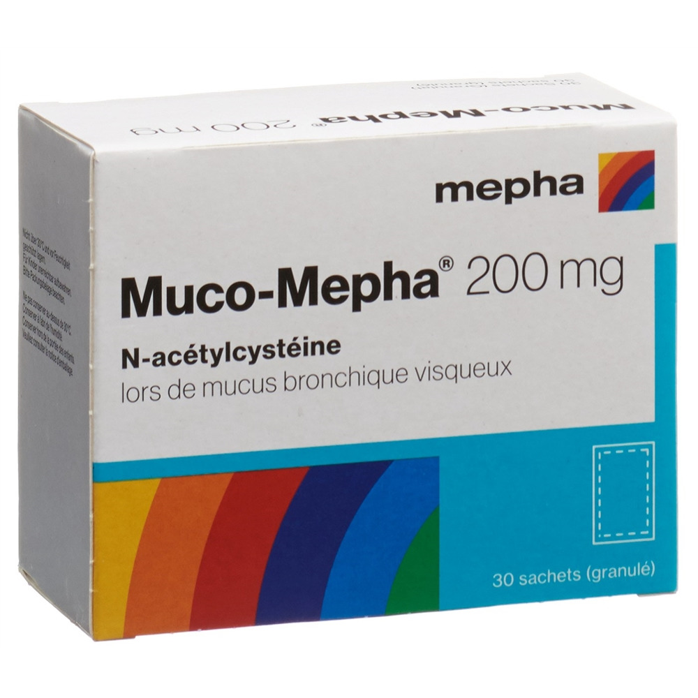 MUCO Mepha gran 200 mg sach 30 pce