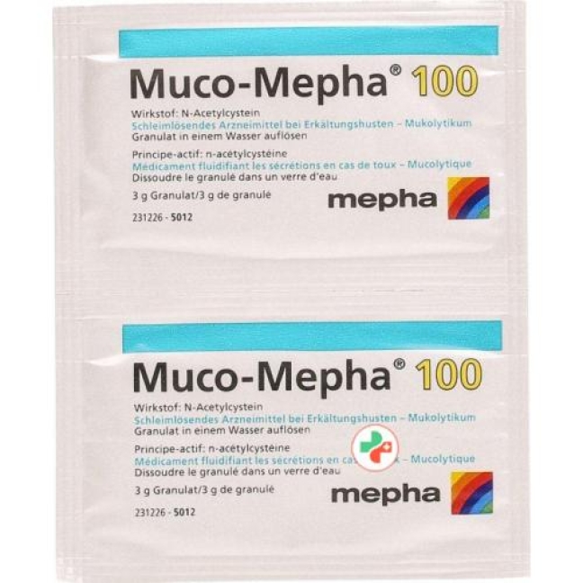 MUCO Mepha gran 100 mg sach 30 pce